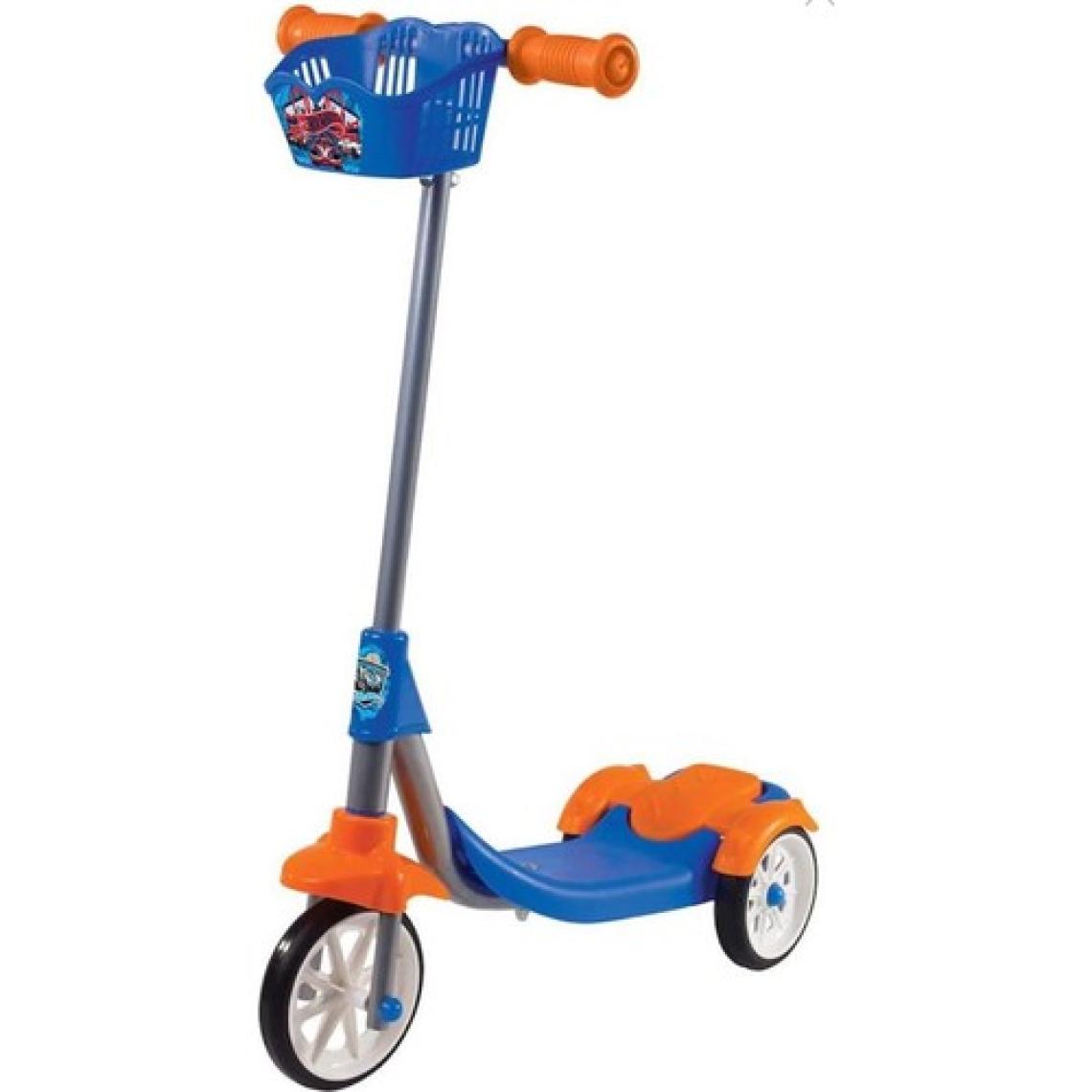 Furkan 3 Tekerlekli Sepetli Frenli Çocuk Scooter Pembe