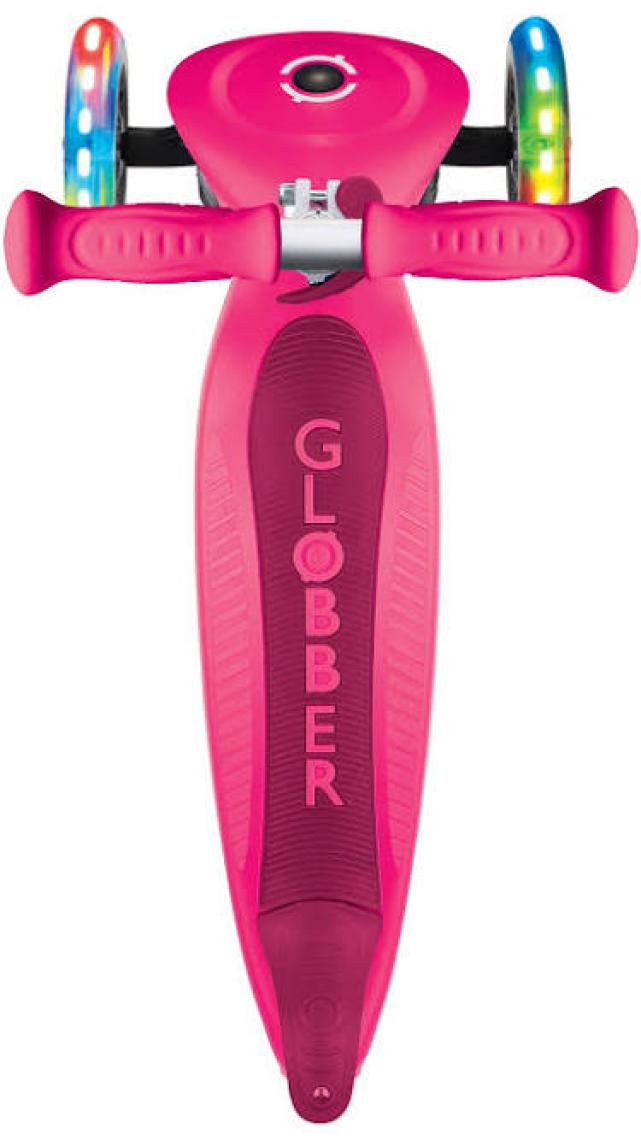 Globber Prımo Katlanabilir Fantasy Lıghts - Çocuklar Için 3 Tekerlekli Scooter-Pembe