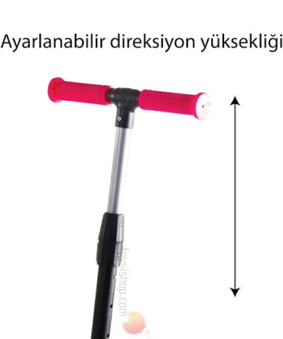 Furkan  Cool Wheels 2 Tekerlekli Scooter Kask set Pembe