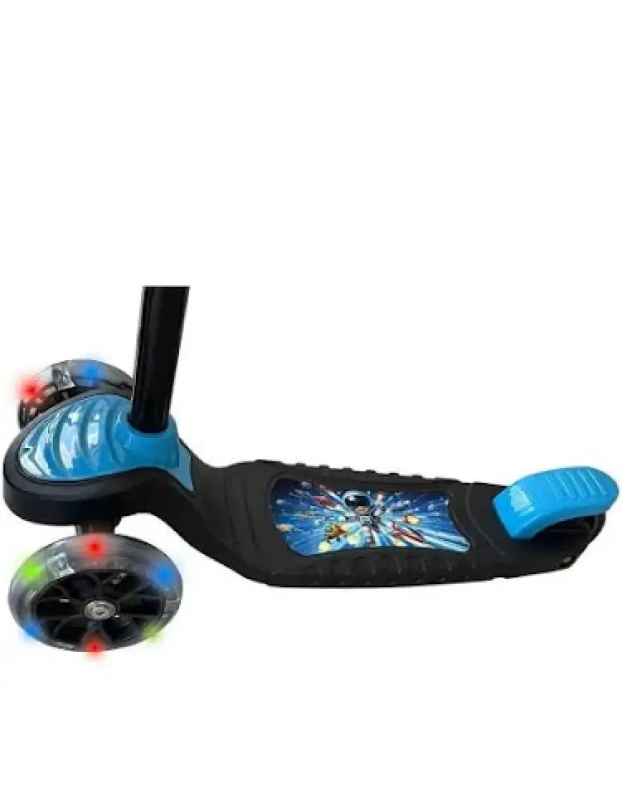 Hak-İş Oyuncak Swing Işıklı 3 Tekerlekli Scooter Sarı