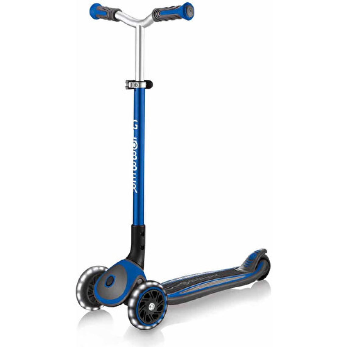 Globber Master Lacivert 3 Tekerlekli Işıklı Çocuk Scooter