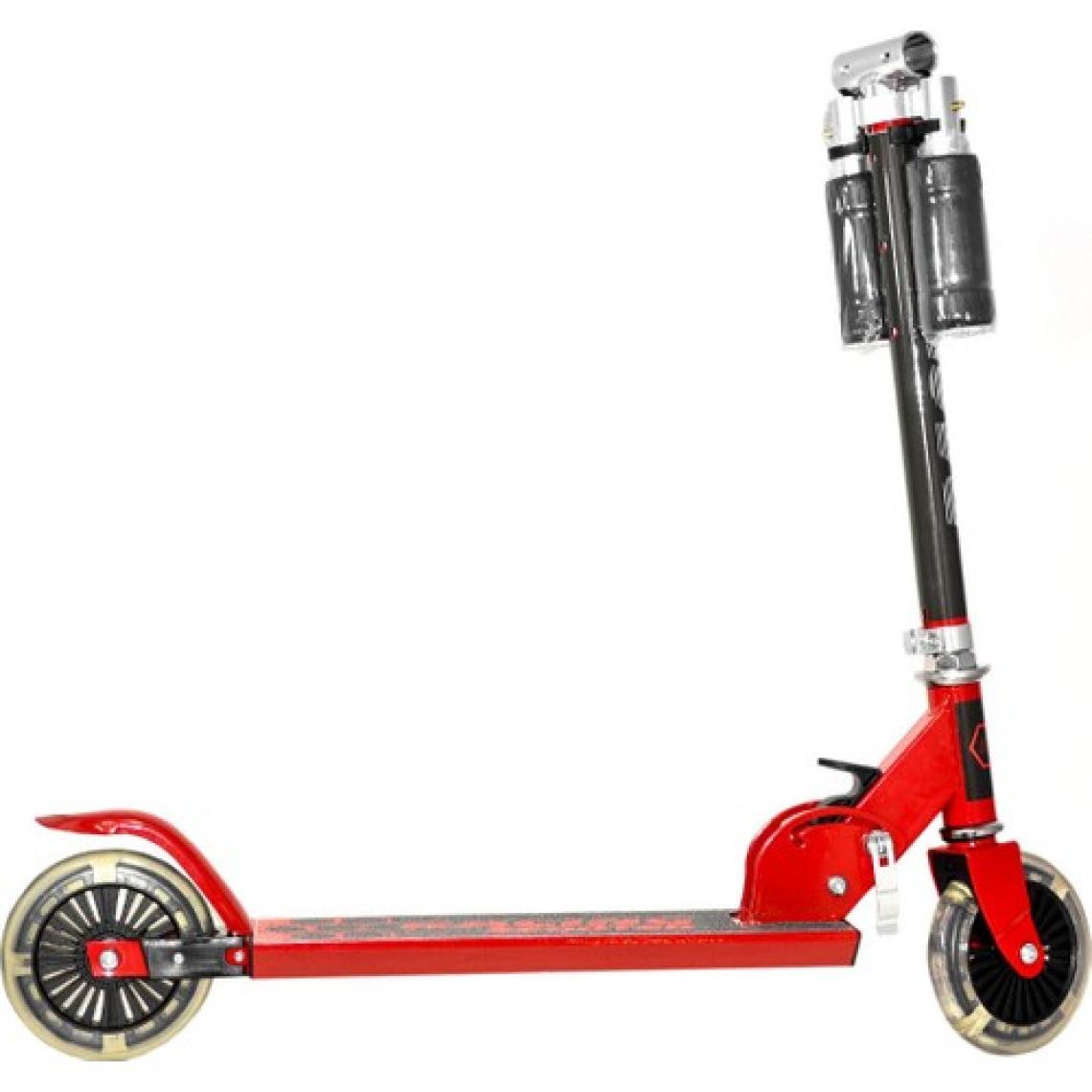 Can Led'li 120 mm Silikon Teker, Boy Ayarlamalı Katlanır Metal Scooter