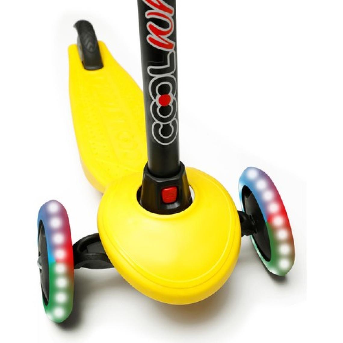 Cool Wheels Star Sarı 3 Tekerlekli Işıklı Çocuk Scooter