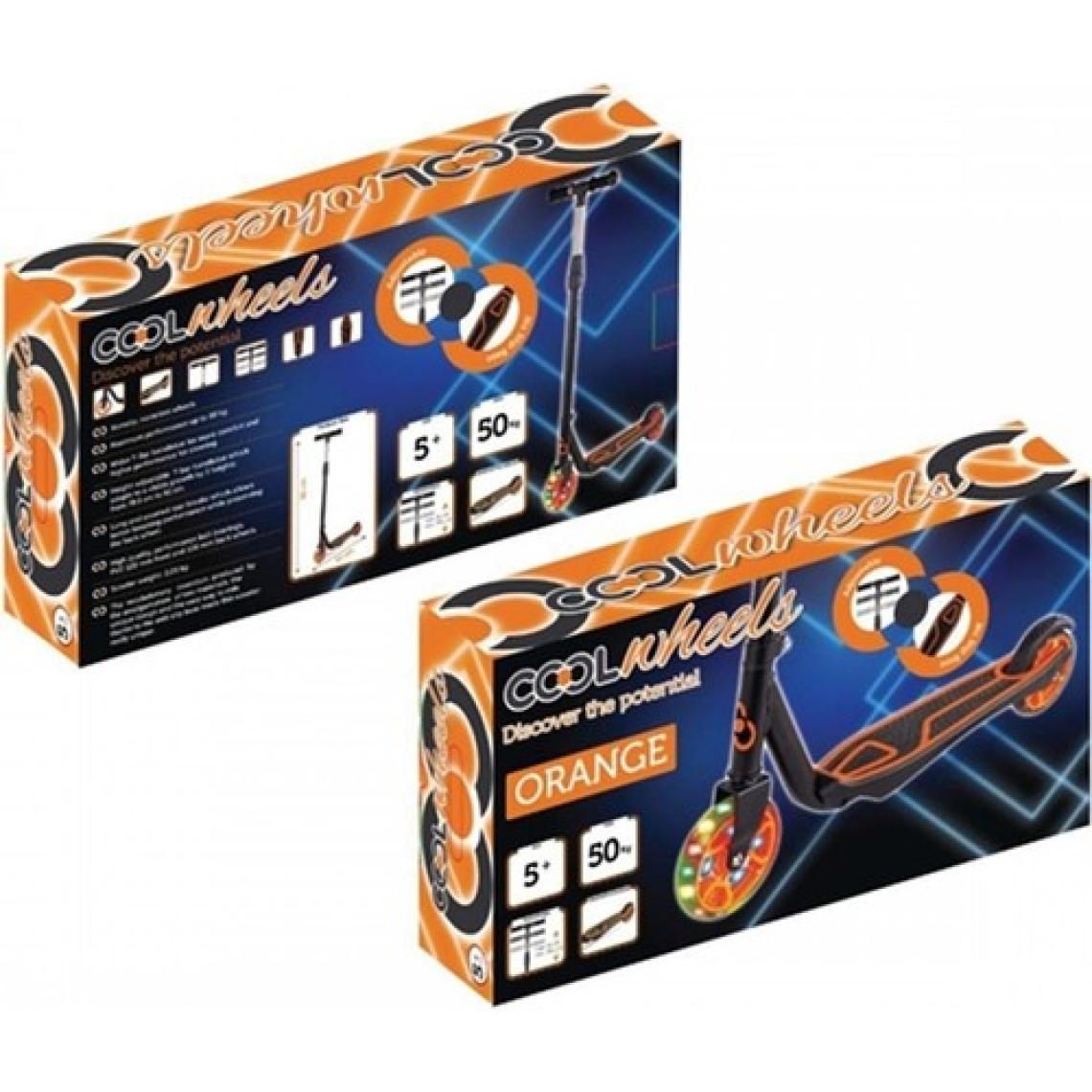 Cool Wheels 5 + Işıklı 2 Tekerlekli Yükseklik Ayarlanabilir Scooter TURUNCU FR58932