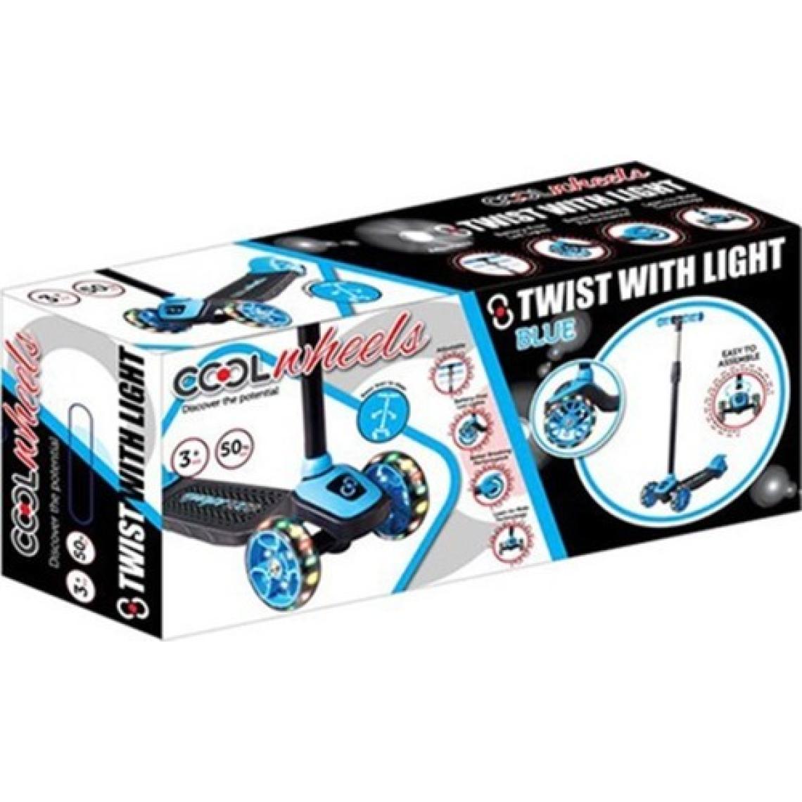 Furkan Toys Cool Wheels Işıklı Twist Mavi Scooter ty