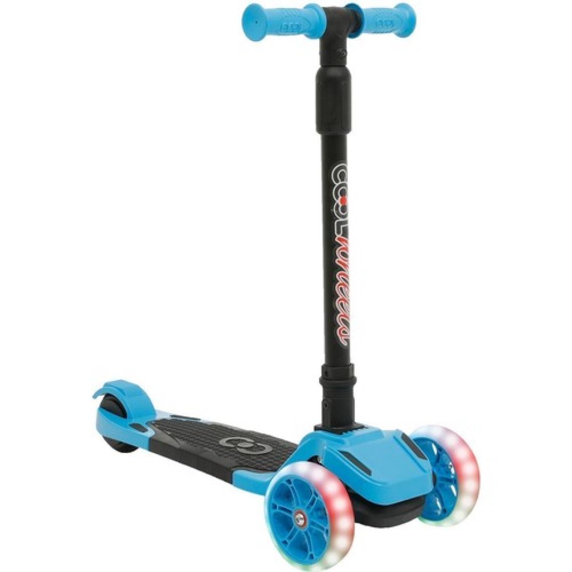 Cool Wheels 2-4 Yaş Arası Çocuklar İçin 3 Tekerlekli Işıklı Mavi Scooter - Ayarlanabilir Direksiyon ve Kaymaz Tabanlı