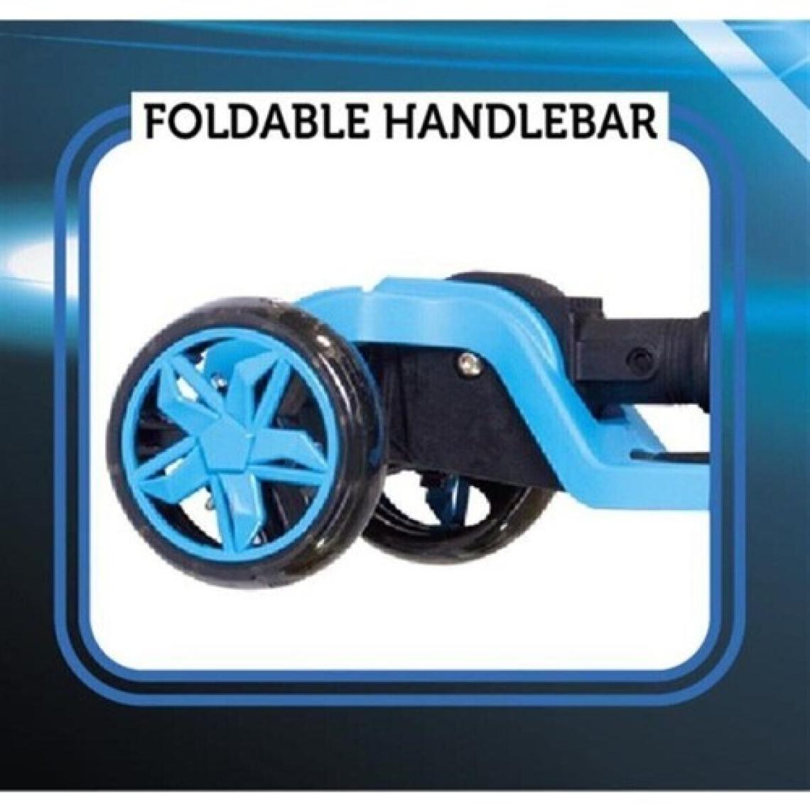Cool Wheels 2-4 Yaş Arası Çocuklar İçin 3 Tekerlekli Işıklı Mavi Scooter - Ayarlanabilir Direksiyon ve Kaymaz Tabanlı