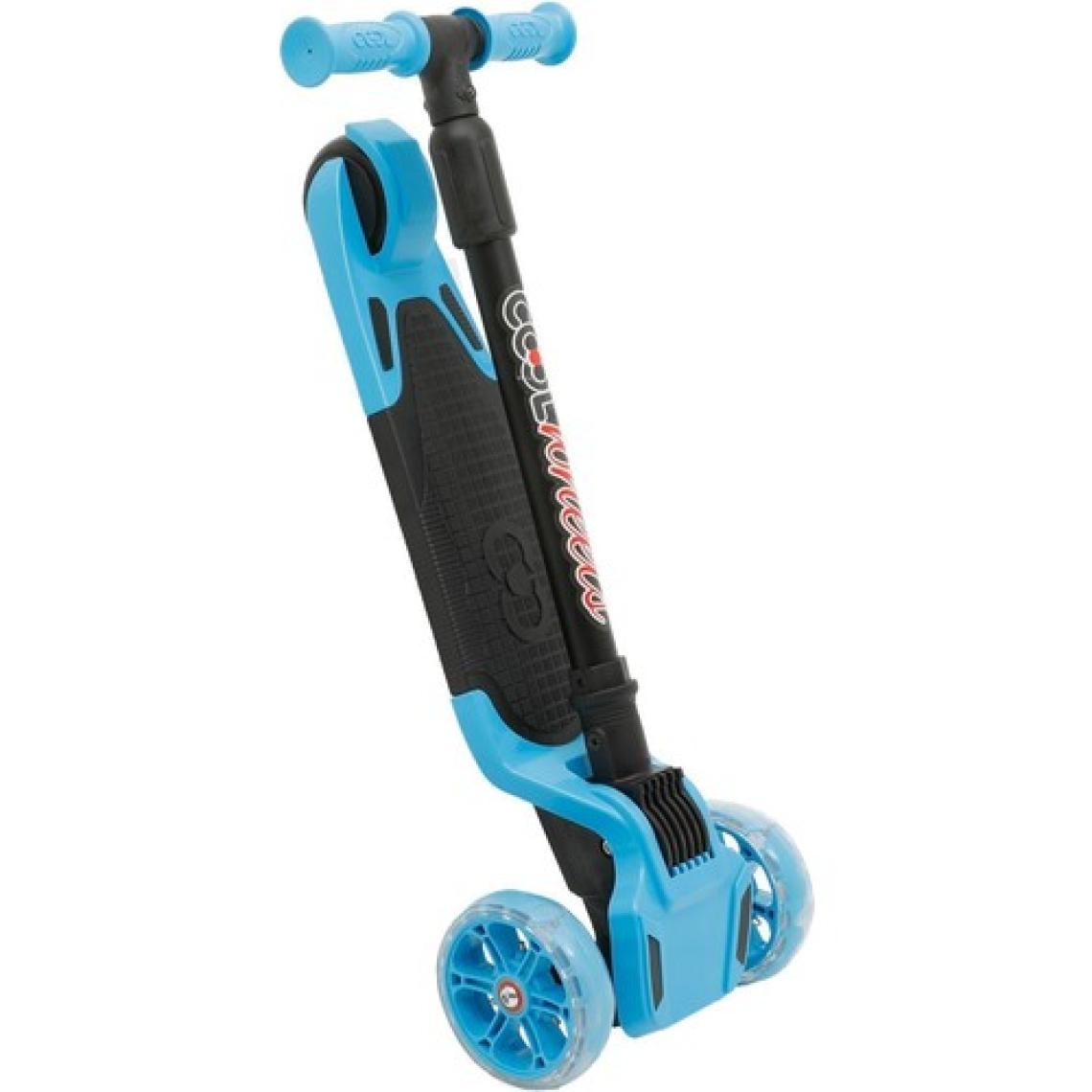 Cool Wheels 2-4 Yaş Arası Çocuklar İçin 3 Tekerlekli Işıklı Mavi Scooter - Ayarlanabilir Direksiyon ve Kaymaz Tabanlı