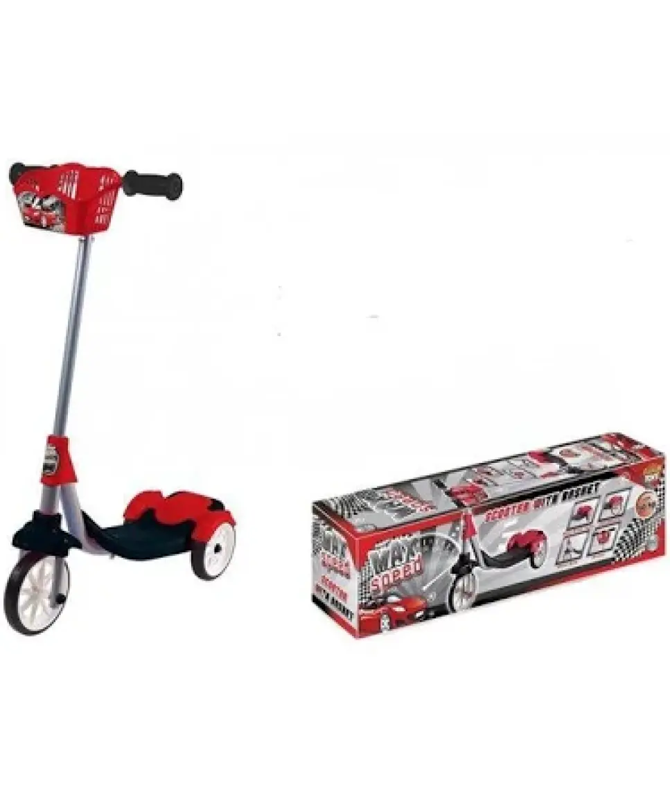 Furkan Toys Max Speed 3 Tekerlekli Frenli Sepetli Scooter FR58321