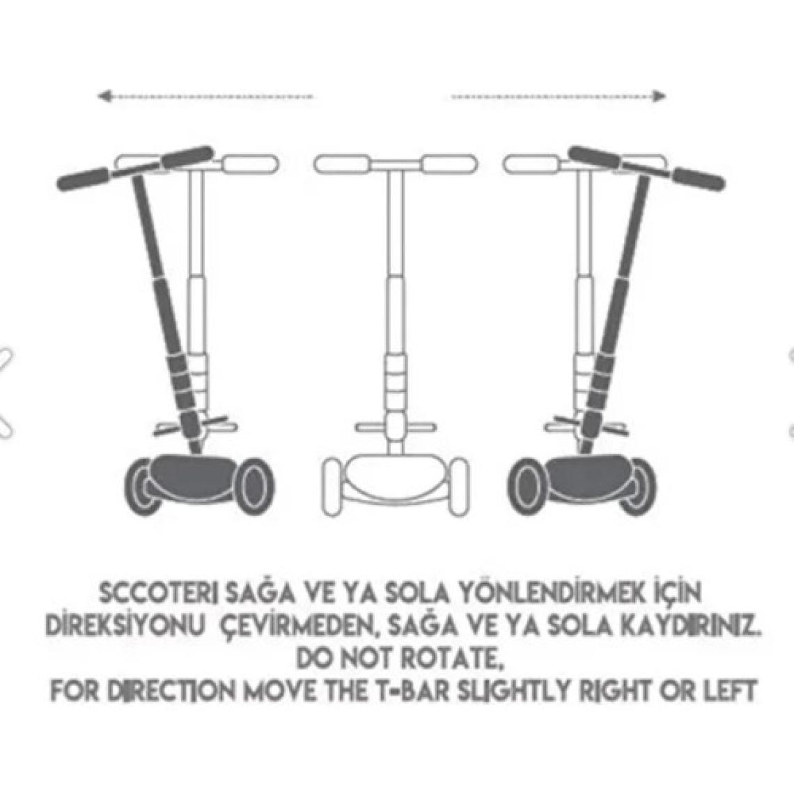Furkan Toys Cool Wheels LED Işıklı Oturaklı Combo Scooter