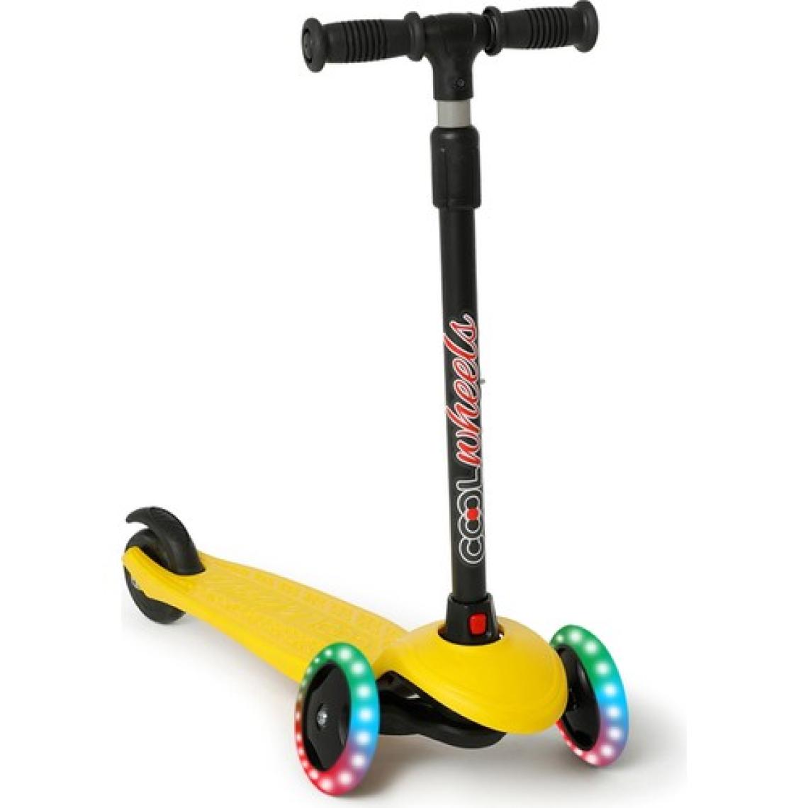 Furkan Toys Dragon Sarı 3 Tekerlekli LED Işıklı Çocuk Scooter
