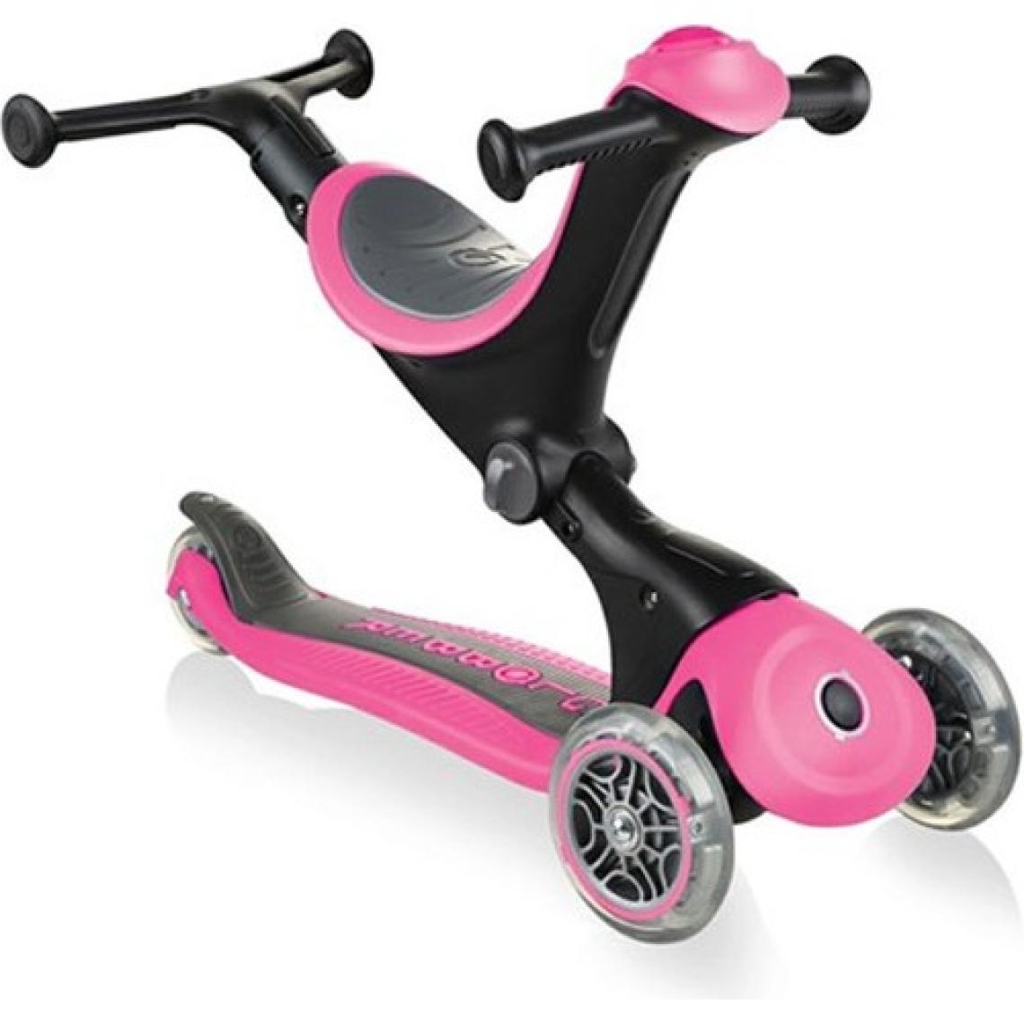 Globber Go Up Deluxe Pembe 3 Tekerlekli Oturaklı Çocuk Scooter