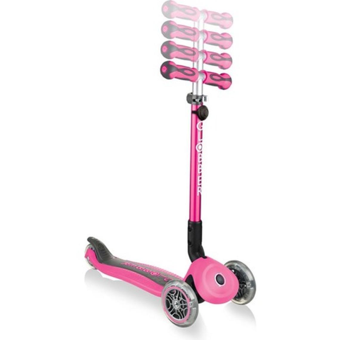 Globber Go Up Deluxe Pembe 3 Tekerlekli Oturaklı Çocuk Scooter