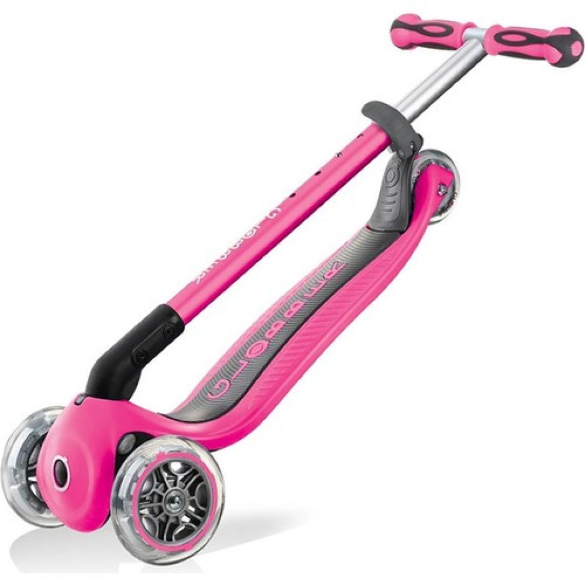 Globber Go Up Deluxe Pembe 3 Tekerlekli Oturaklı Çocuk Scooter