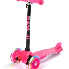 Rookie Pembe Işıklı 3 Tekerlekli  Scooter