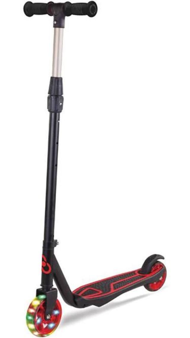 Işıklı Scooter Yükseklik Ayarlı Çocuk Scooter Kırmızı