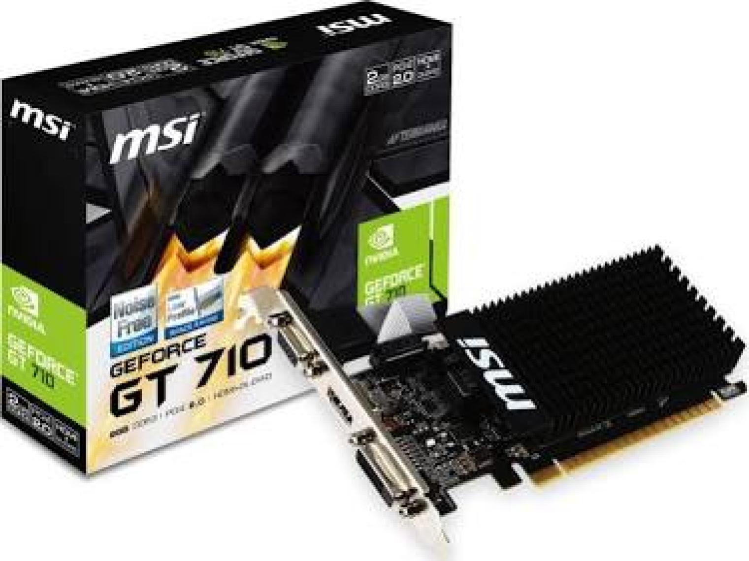 Msı Vga Gt 710 2Gd3H Lp Gt710 2Gb Ddr3 64B Dx12 Pc Ekran Kartı