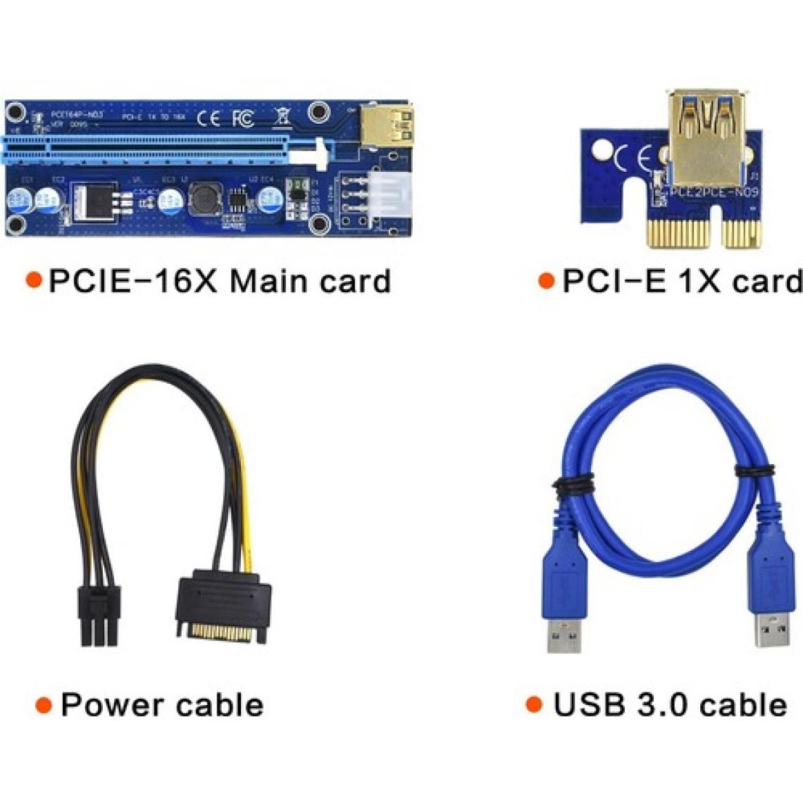 Hubstein Riser Kart PCI E