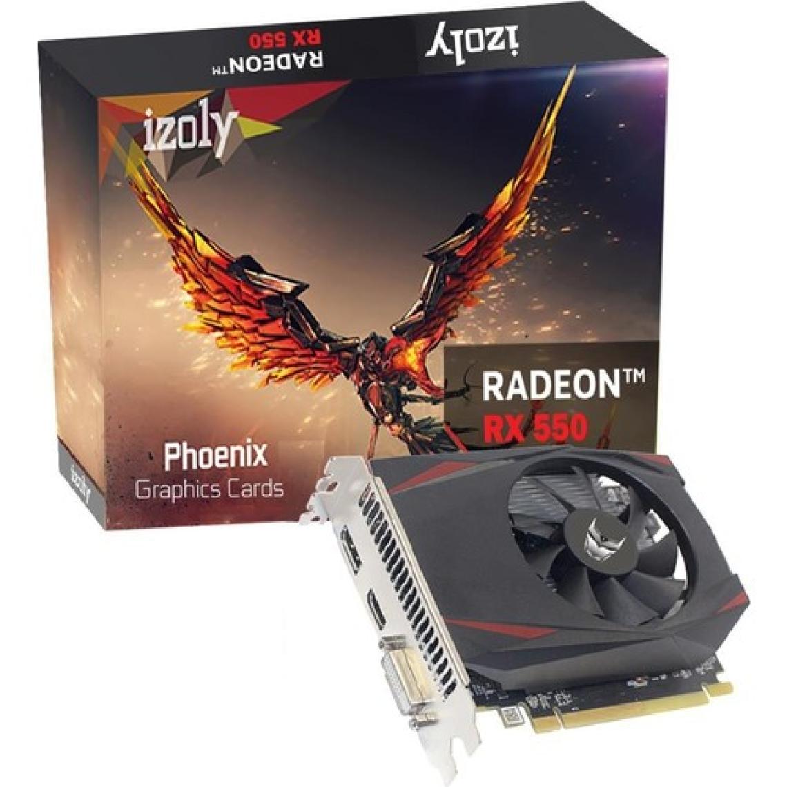 İzoly AMD Radeon RX550 4GB GDDR5 128Bit (DVI+HDMI+DP) PCI-Express 3.0 Ekran Kartı