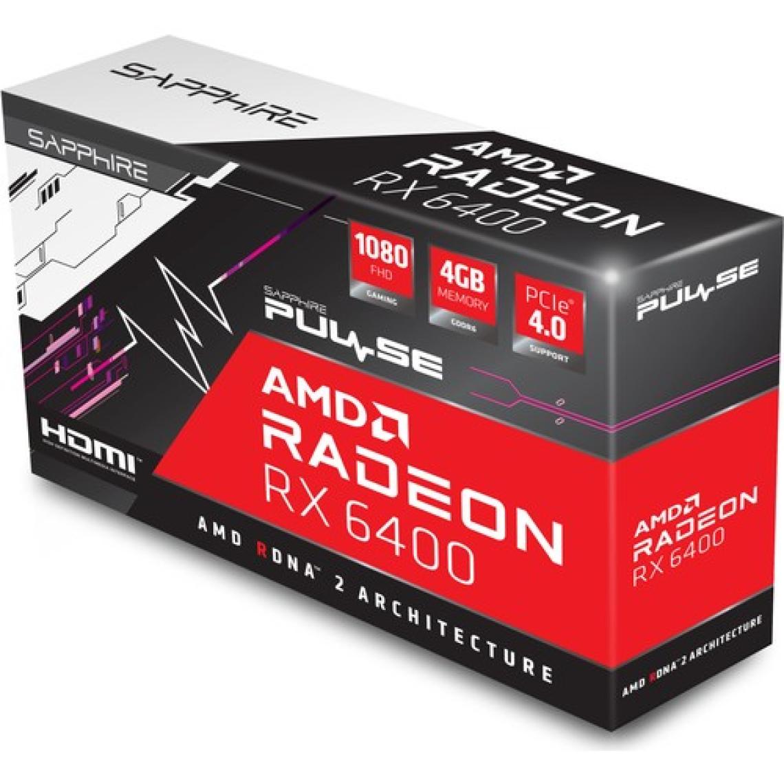 Sapphıre Amd Radeon RX 6400 Pulse 4GB 64Bit 2321MHz GDDR6 PCI-Express 4.0 Ekran Kartı 11315-01-20G