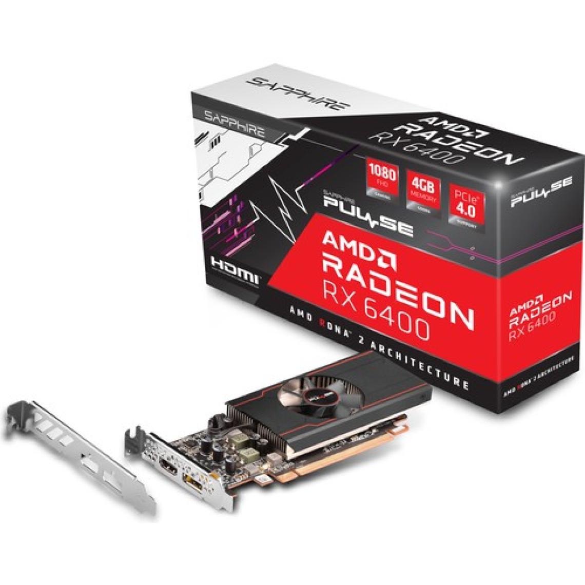 Sapphıre Amd Radeon RX 6400 Pulse 4GB 64Bit 2321MHz GDDR6 PCI-Express 4.0 Ekran Kartı 11315-01-20G