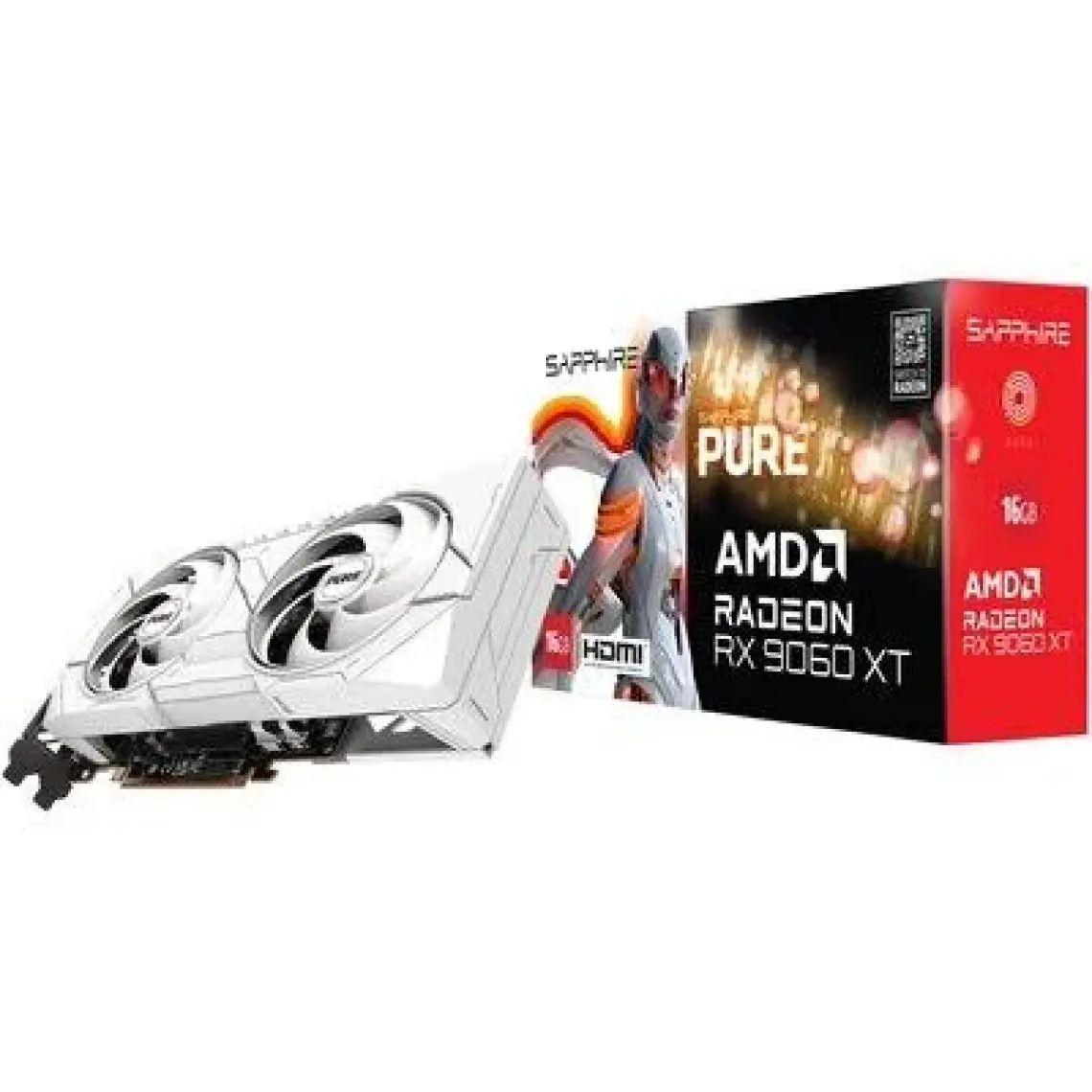 Sapphıre VGA Amd 16GB Gddr6 RX9060XT Pure 11350-02-20G