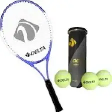 Delta Max Joys 25 İnç Çocuk Tenis Raketi + Çantası + Vakumlu Tüpte 3 Adet Tenis Maç Topu Seti