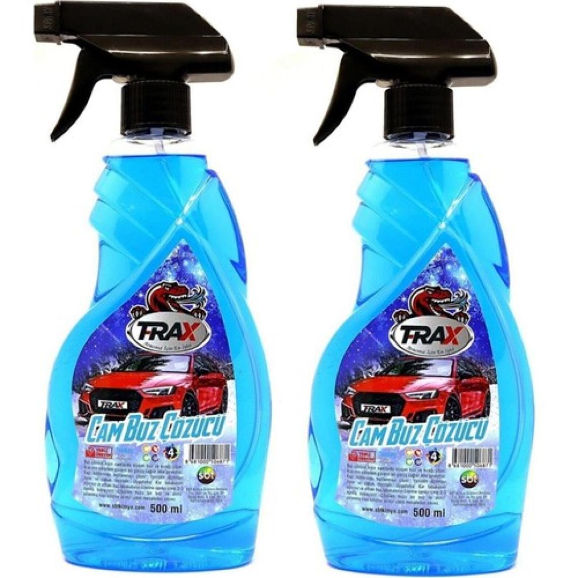 Trax Oto Cam Buz Çözücü Sprey Araba Buzlanma Önleyici Görüş Kolaylaştırıcı Cam Sprey 2'li 500 Ml.