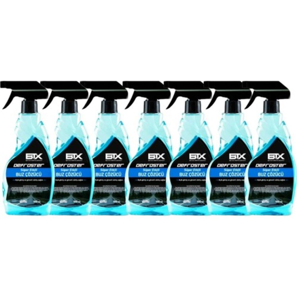 Betax Araba Cam Buz Çözücü Sprey 500 ml x 7 Adet & Buz Kazıyıcı Hediyeli