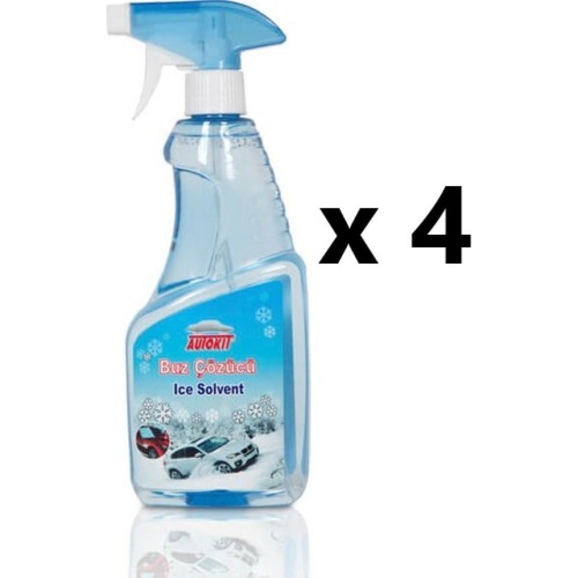 Autokit 4 Adet Autokit Araç  Oto Cam Buz Çözücü - Don Çözücü 500 ml x 4