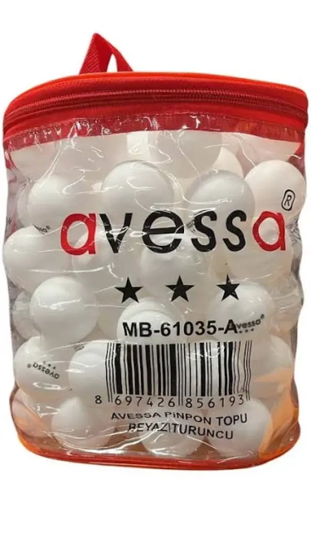 Mitsuka Çantalı 40 Mm 100'Lü Beyaz Masa Tenis Topu