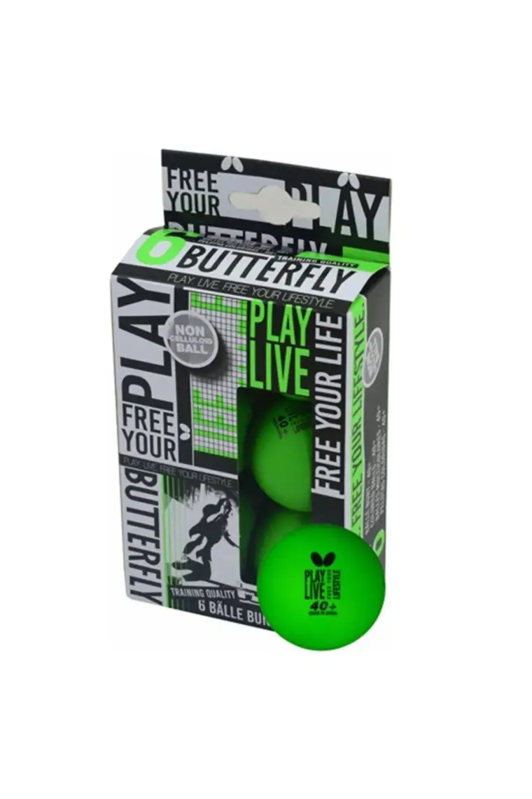 Butterfly 85215 Free Your Style 6 Lı Antrenman Topu Yeşil