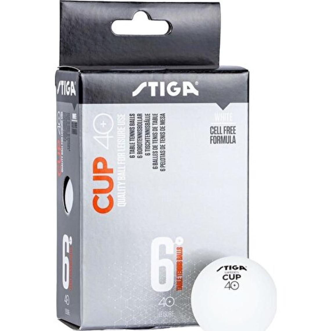 Stiga Cup 6lı Masa Tenisi Pinpon Topu Beyaz (1110-2510)