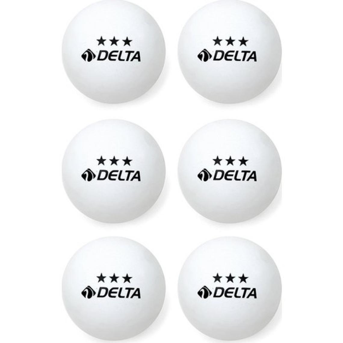 Delta 6 Adet Beyaz Masa Tenisi Topu ( Pinpon Topu )