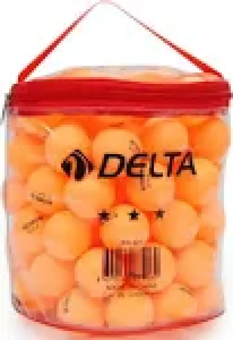Delta Çantalı 100 adet Turuncu Masa Tenisi Topu (Pinpon Topu)