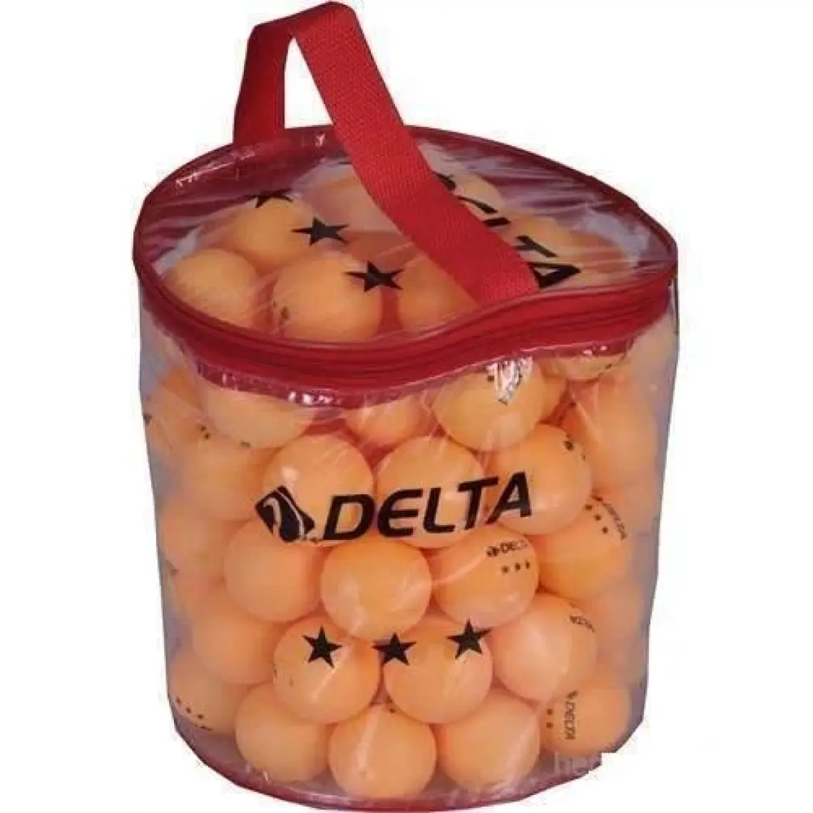 Delta Çantalı 100 adet Turuncu Masa Tenisi Topu (Pinpon Topu)