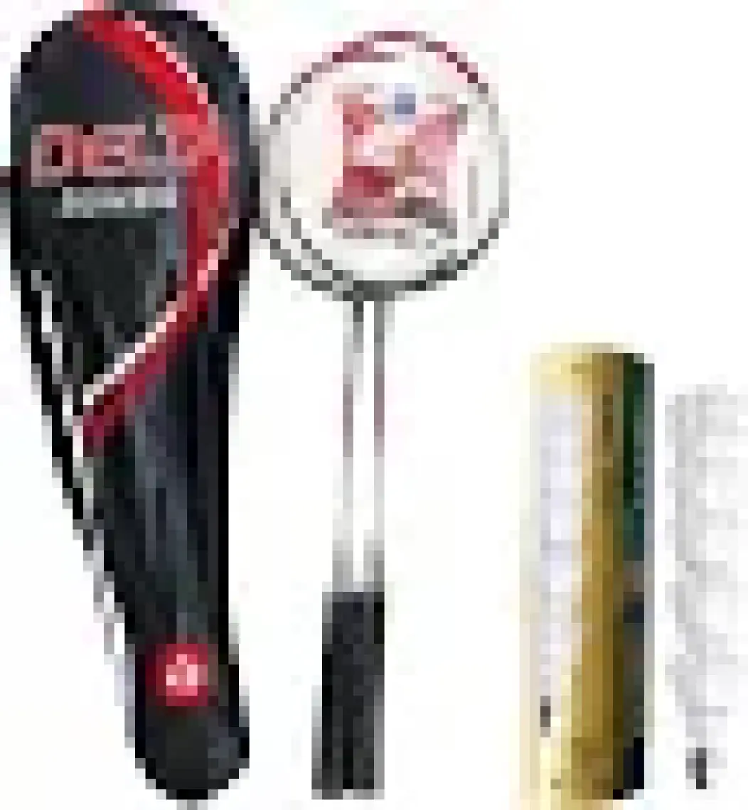 Delta 2 Adet Badminton Raketi + Çantası + Orta Hız Sevenler İçin 6 Adet Mantar Kafa Badminton Topu
