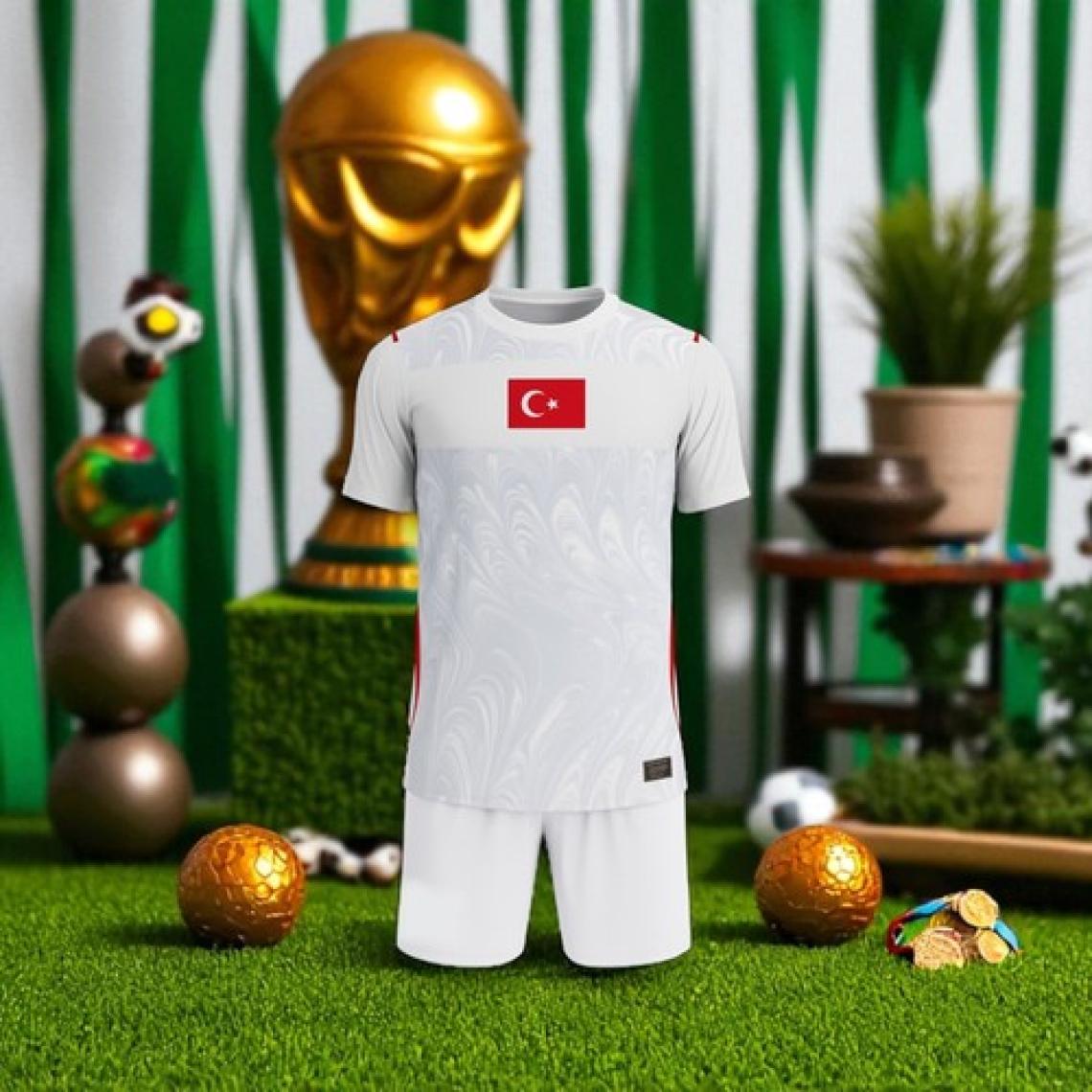 Bite Nose Türkiye Beyaz Milli Takım Isme Özel Yazdırmalı Çocuk Halı Saha Forma