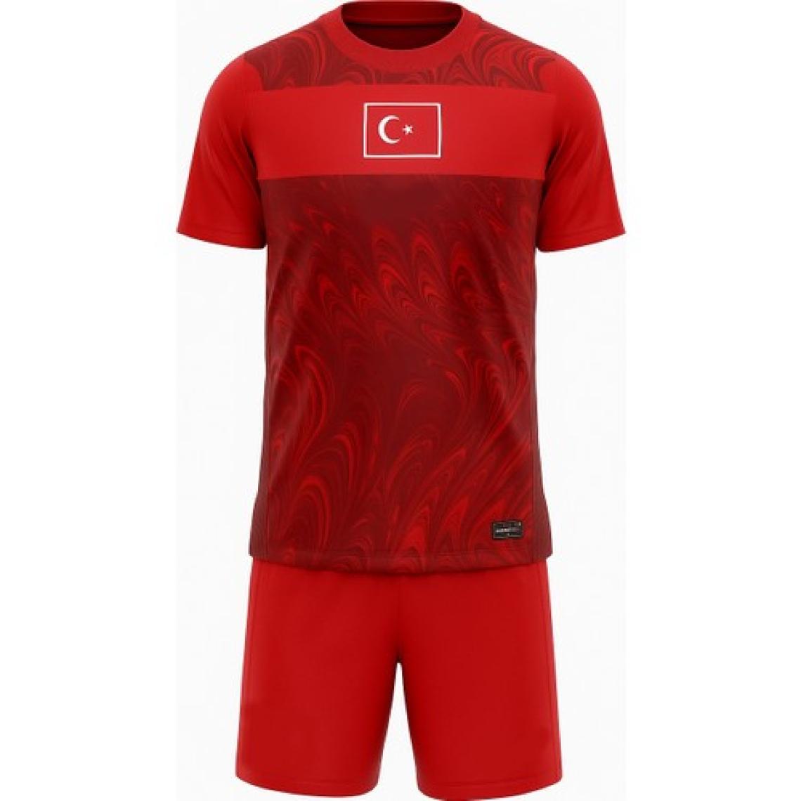 Bite Nose Özel Tasarım Isme Özel Yazdırmalı Türkiye Kırmızı Çocuk Milli Takım Forma Tişört ve Short Takımı