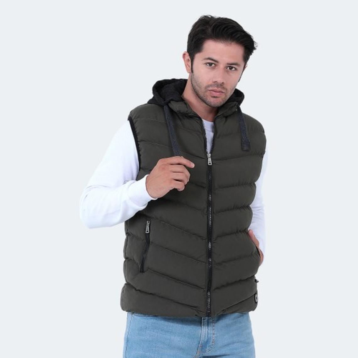 Slazenger Haki Hammer I Slim Fit Dik Yaka Erkek Yelek