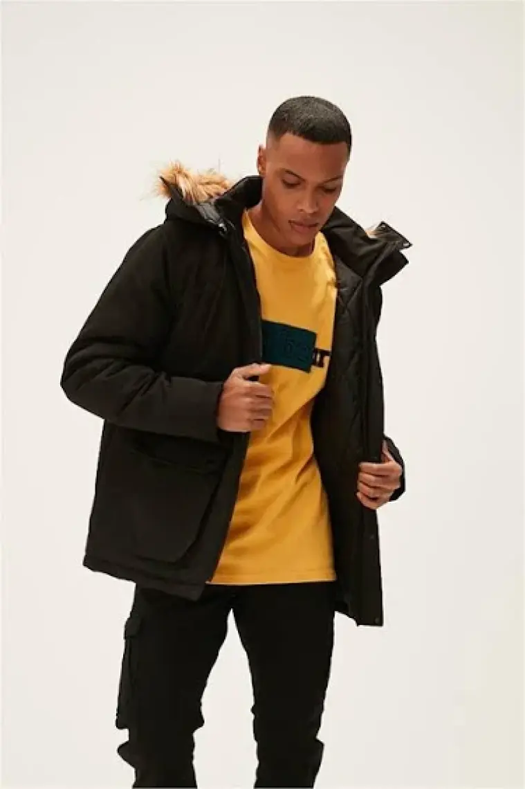 Bad Bear Rock Rabbit Jacket Siyah Erkek Mont 22.02.13.004-C01