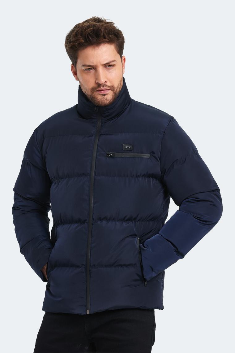 Slazenger ZOMBIE I Erkek Slim Fit Mont & Kaban Siyah