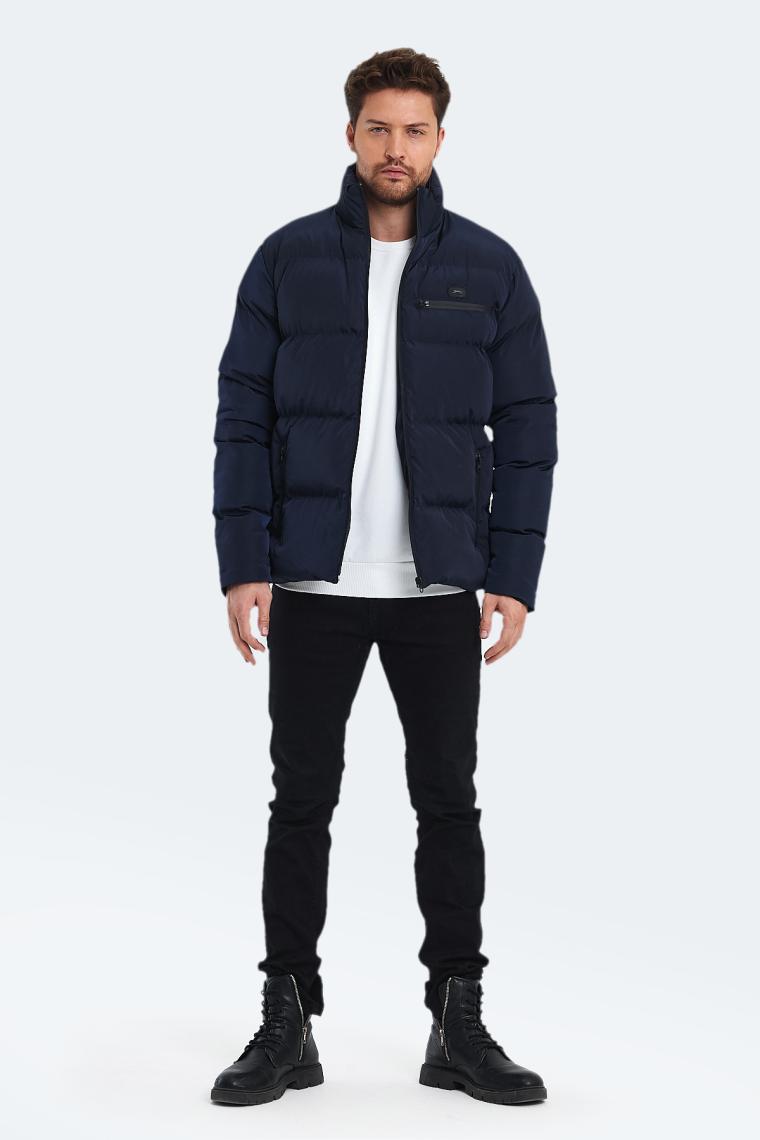 Slazenger ZOMBIE I Erkek Slim Fit Mont & Kaban Siyah