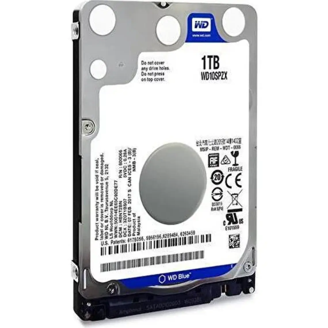 Western Digital 2.5" 1 TB Blue WD10SPZX SATA 3.0 5400 RPM Hard Disk