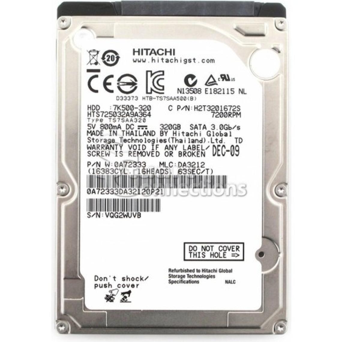Hitachi 7K500-320 2,5 Inç 7200 Rpm Disk
