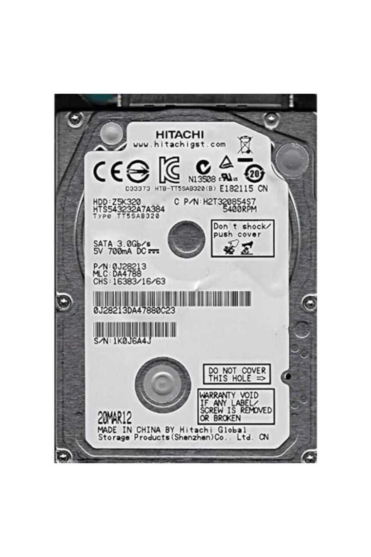 Hitachi Z5K320 320GB 5400RPM 16MB Cache Sata 3 2.5" Sabit Disk