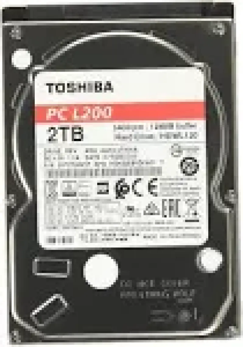 Toshiba L200 2TB 128MB Cache 5400RPM 2.5" Sata 3 Harddisk (HDWL120UZSVA)