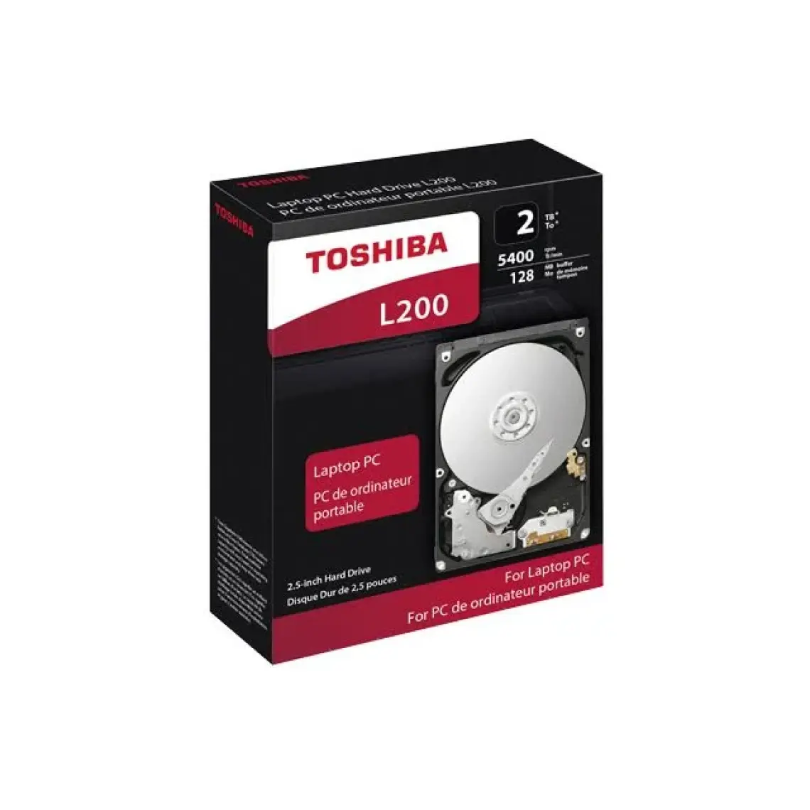 Toshiba L200 2TB 128MB Cache 5400RPM 2.5" Sata 3 Harddisk (HDWL120UZSVA)