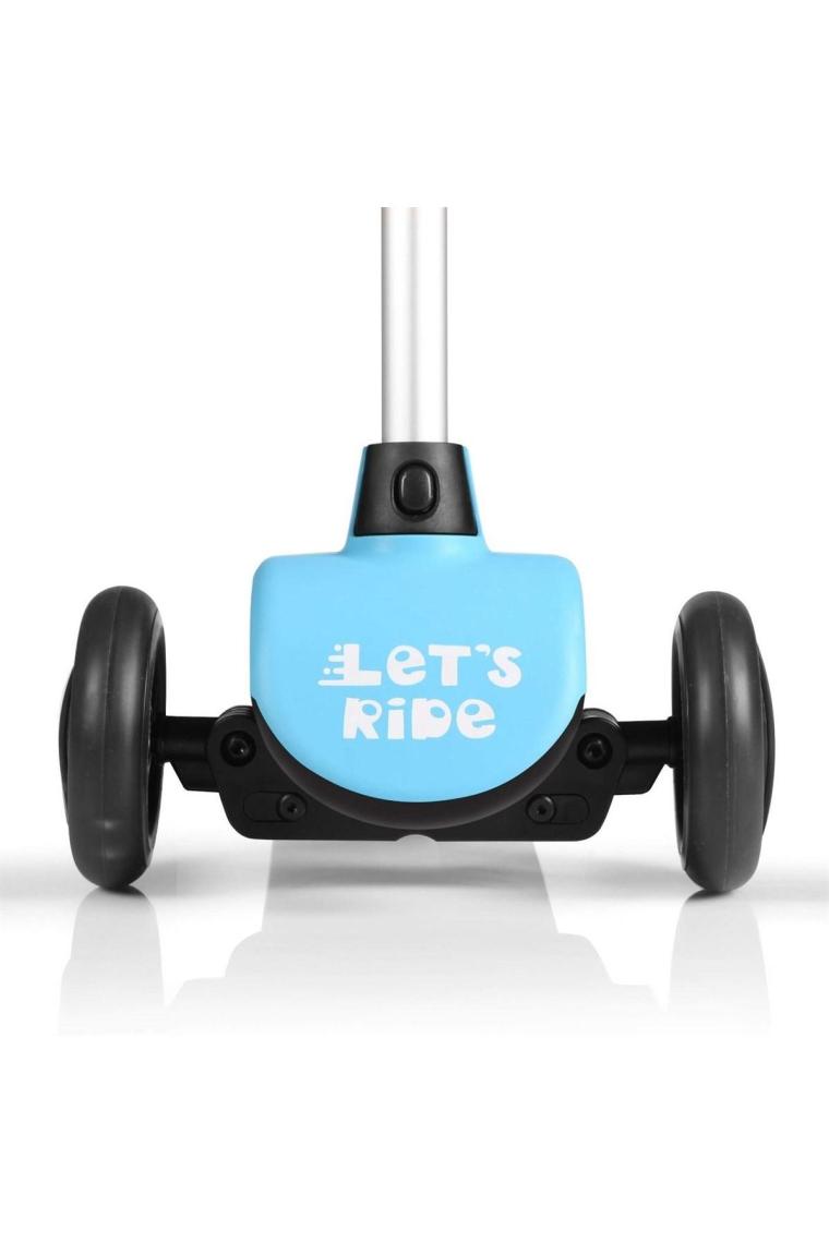 Lc Let's Ride Işıklı Ve 3 Tekerlekli Mavi Çocuk Scooter