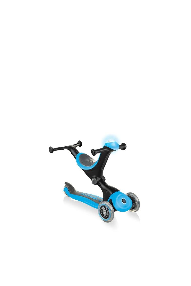 Globber Go Up Deluxe Play Mavi 3 Tekerlekli Oturaklı Işıklı Çocuk Scooter